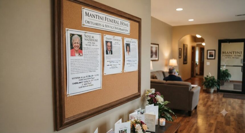 Mantini funeral home obituaries