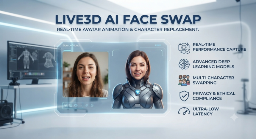 Live3d ai face swap