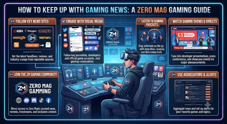 How to keep up with gaming news zeromaggaming