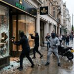 Machete-wielding gang raids rolex store in london