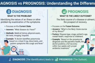 Diagnosis vs prognosis definition
