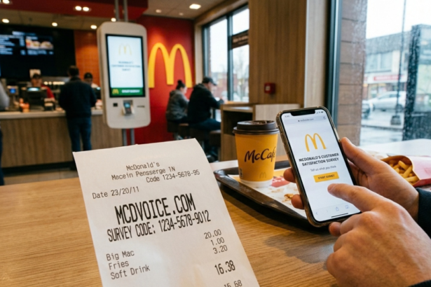 Mcdvoice.com survey with receipt