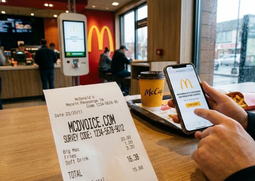 Mcdvoice.com survey with receipt